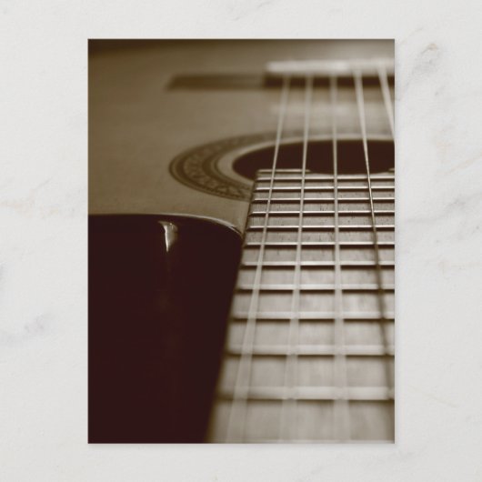 Carte Postale Guitare acoustique (Devant)