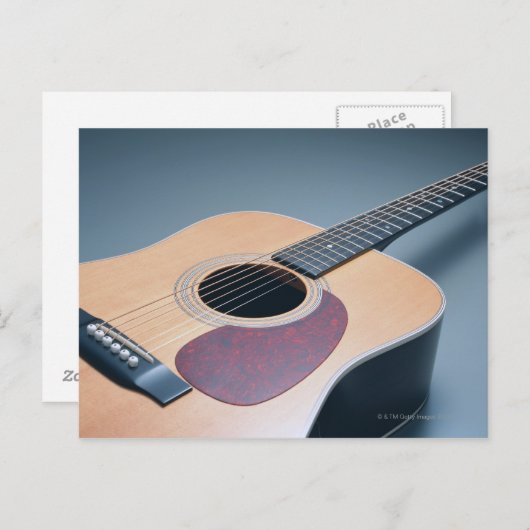 Carte Postale Guitare acoustique (Devant / Derrière)