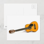 Carte Postale Guitare acoustique (Devant / Derrière)