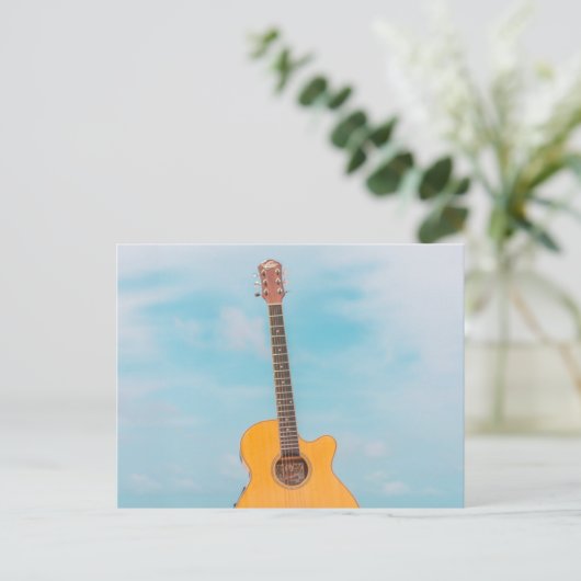 Carte Postale Guitare basse Cool (Debout devant)