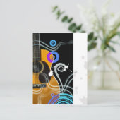 Carte Postale Guitare blues (Debout devant)