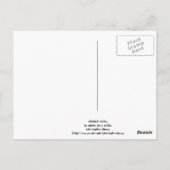 Carte postale guitare Cheetah (Dos)