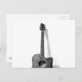 Carte Postale Guitare classique (Devant / Derrière)