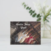 Carte Postale Guitare d'Austin Texas (Debout devant)