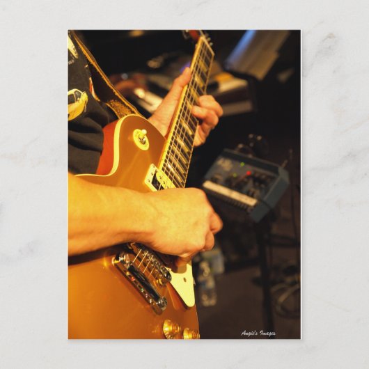 Carte Postale Guitare de Rockin (Devant)