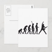 Carte Postale guitare d'évolution (Devant / Derrière)