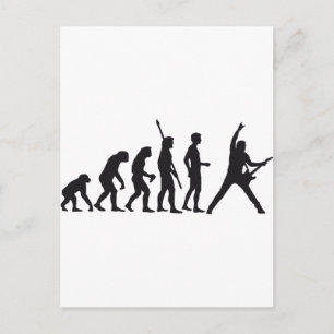Carte Postale guitare d'évolution