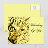 Carte Postale Guitare d'or_ (Devant / Derrière)