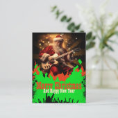 Carte Postale Guitare du Père Noël (Debout devant)
