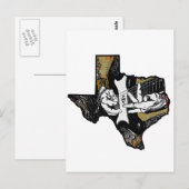 Carte Postale Guitare du Texas (Devant / Derrière)