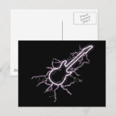 Carte Postale Guitare électrique (Devant / Derrière)