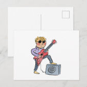 Carte Postale Guitare électrique (Devant / Derrière)