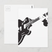 Carte Postale Guitare électrique (Devant / Derrière)
