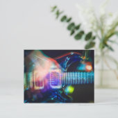 Carte Postale Guitare électrique à lame (Debout devant)