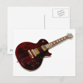 Carte Postale Guitare électrique vintage (Devant / Derrière)