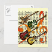 Carte Postale Guitare et accords 07 (Devant / Derrière)
