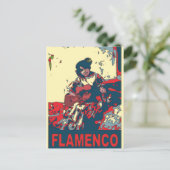 Carte Postale Guitare flamenco (Debout devant)