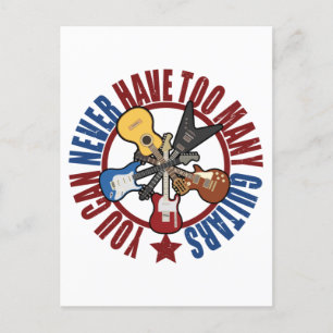 Carte Postale Guitare Guitariste Musique Rock Guitare