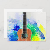 Carte Postale Guitare Merveilleuse (Devant / Derrière)