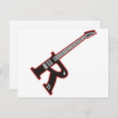 Carte Postale Guitare R (Devant / Derrière)