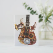 Carte Postale Guitare Steampunk (Debout devant)