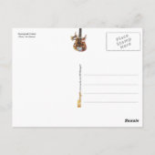 Carte Postale Guitare Steampunk (Dos)