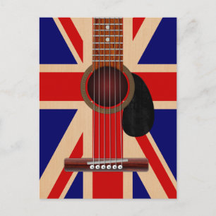 Carte Postale Guitare Union Jack