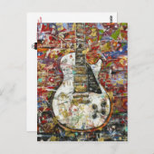 Carte Postale guitare vintage - (Devant / Derrière)