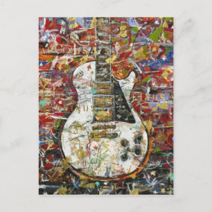 Carte Postale guitare vintage -