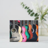 Carte Postale Guitares acoustiques (Debout devant)