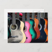 Carte Postale Guitares acoustiques (Devant / Derrière)