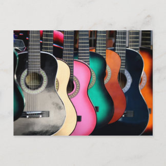 Carte Postale Guitares acoustiques