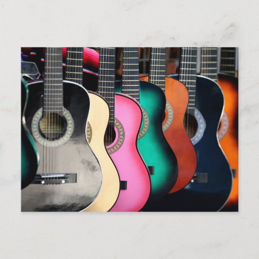 Carte Postale Guitares acoustiques (Devant)