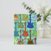 CARTE POSTALE GUITARES DE POP (Debout devant)
