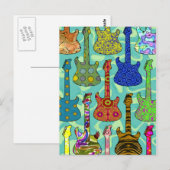 CARTE POSTALE GUITARES DE POP (Devant / Derrière)