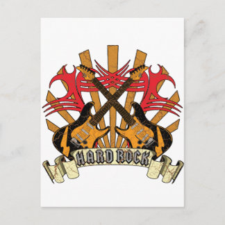 Carte Postale Guitares Hard Rock