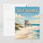Carte Postale Gulf Shores Alabama (Devant / Derrière)