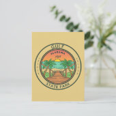 Carte Postale Gulf State Park Alabama Circle Badge (Debout devant)