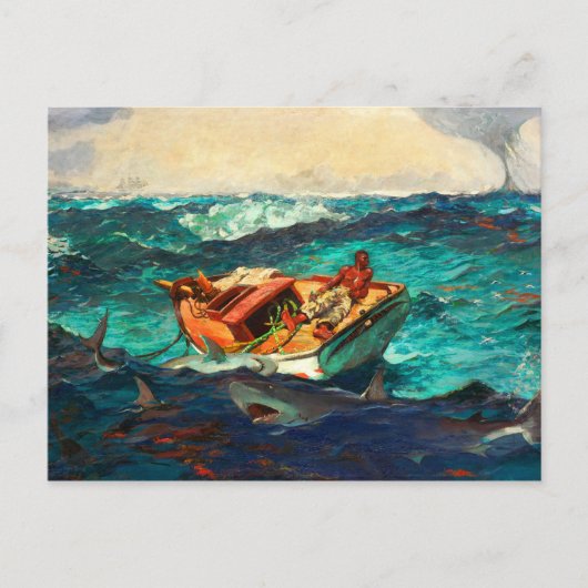 Carte Postale Gulf Stream par Winslow Homer (Devant)