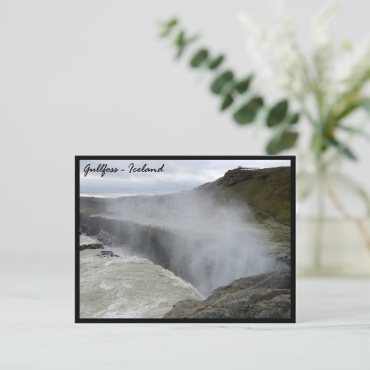 Carte Postale Gullfoss (Debout devant)