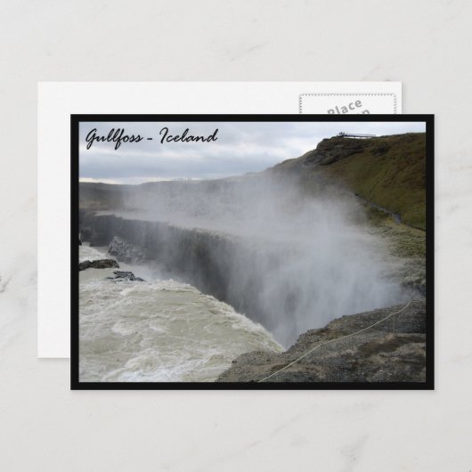 Carte Postale Gullfoss (Devant / Derrière)