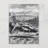 Carte Postale Gulliver capturé par les Lilliputiens (Devant)