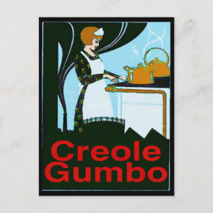 Carte Postale Gumbo Cook créole