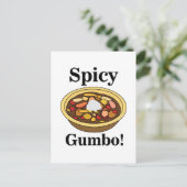 Carte Postale Gumbo Nourriture Gumbo Épicé (Debout devant)