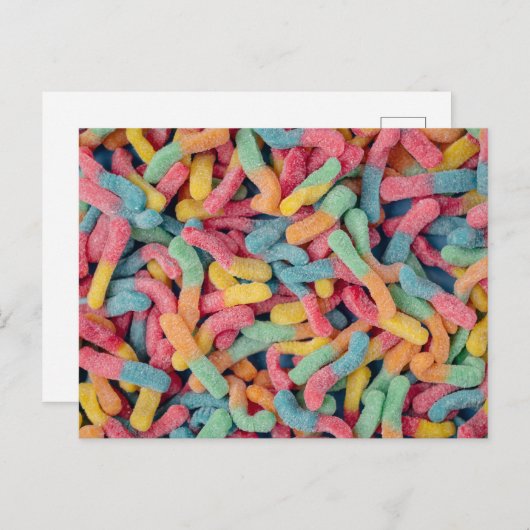 Carte postale Gummy Worms (Devant / Derrière)