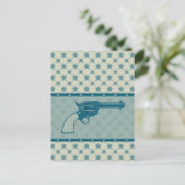Carte Postale Gun étoile bleue (Debout devant)