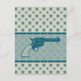 Carte Postale Gun étoile bleue