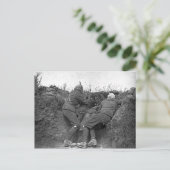 Carte Postale Gunners de machines britanniques (Debout devant)