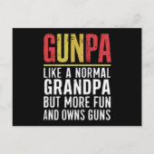 Carte Postale Gunpa Comme Un Grand-Père Normal Mais Plus Amusant (Devant)