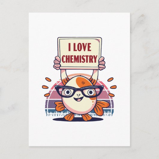 Carte Postale Guppies et chimie d'amour (Devant)